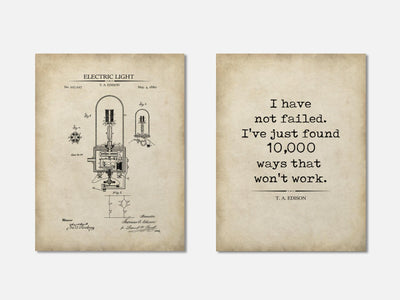 Thomas Edison Patent & Quote Prints - Set of 2 mockup - A_t10161-V1-PC_AP-SS_2-PS_11x14-C_par