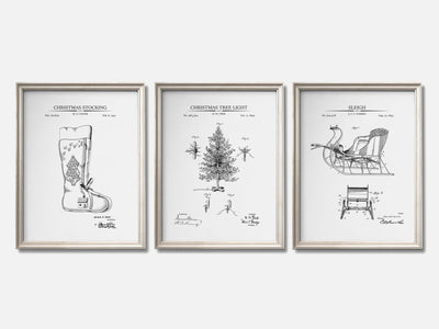 Christmat Patent Print Set of 3 mockup - A_t10019-V1-PC_F+O-SS_3-PS_11x14-C_whi variant