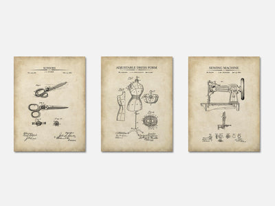 Sewing Patent Print Set of 3 mockup - A_t10043-V1-PC_AP-SS_3-PS_11x14-C_par