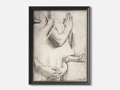 Study of Hands (1842) Art Print mockup - A_d47-V1-PC_F+B-SS_1-PS_5x7-C_def variant
