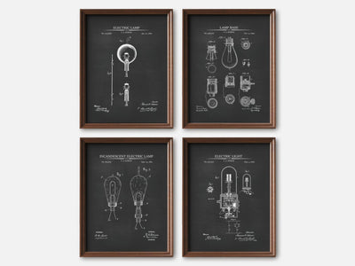 Thomas Edison Patent Print Set of 4 mockup - A_t10024-V1-PC_F+WA-SS_4-PS_5x7-C_cha variant