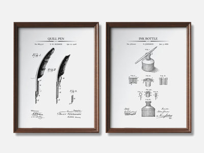 Pen & Ink Patent Prints - Set of 2 mockup - A_t10136-V1-PC_F+WA-SS_2-PS_11x14-C_whi variant