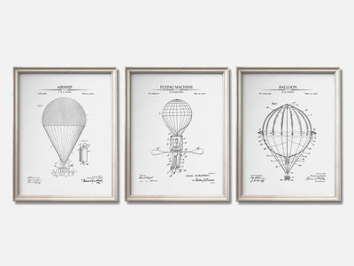 Hot Air Balloon Patent Print Set of 3 mockup - A_t10030-V1-PC_F+O-SS_3-PS_11x14-C_whi variant