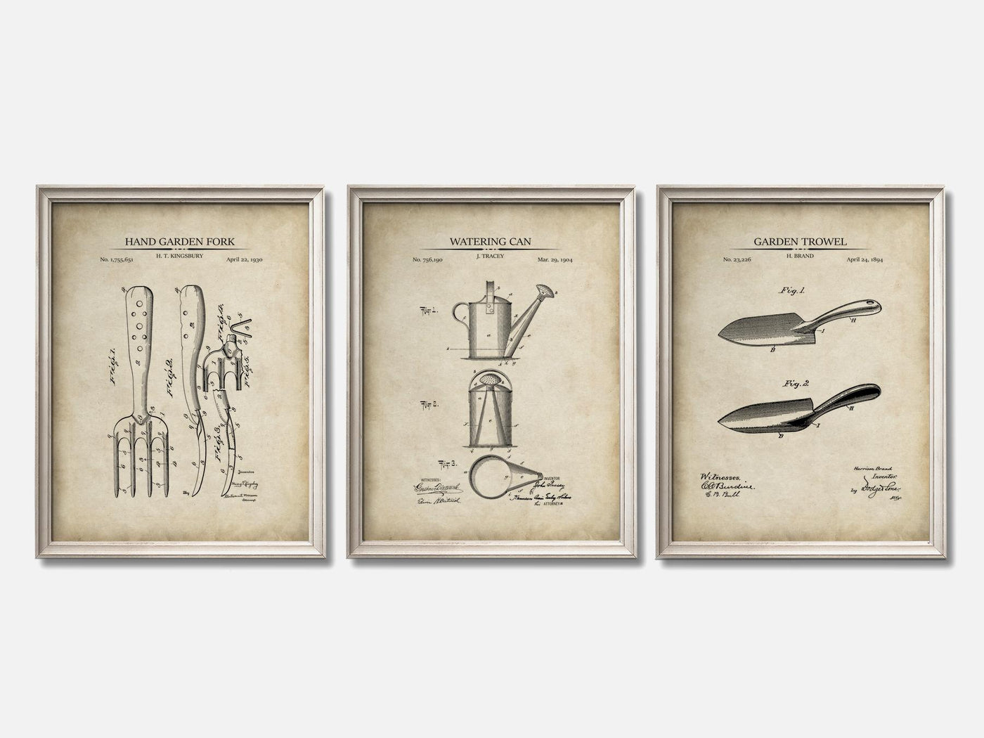 Gardening Patent Print Set of 3 mockup - A_t10064-V1-PC_F+O-SS_3-PS_11x14-C_par variant