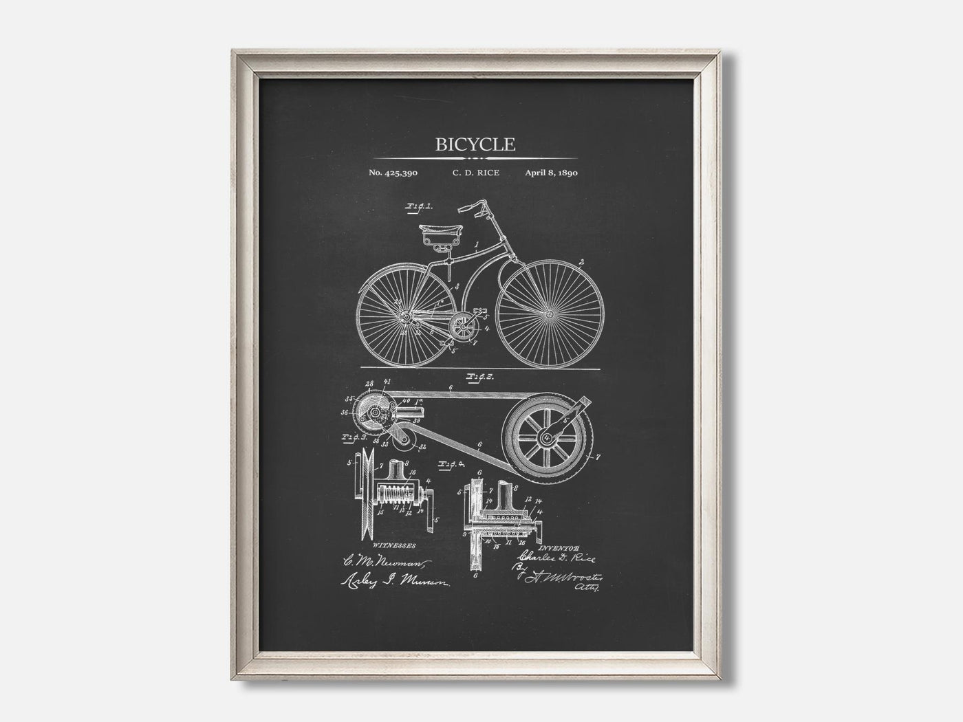 Bicycle Patent Print mockup - A_to2-V1-PC_F+O-SS_1-PS_5x7-C_cha variant