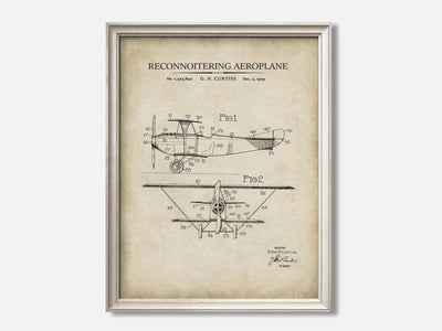 Vintage Airplane Patent Print mockup - A_to1-V1-PC_F+O-SS_1-PS_5x7-C_par variant