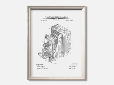 Antique Camera Patent Print mockup - A_t10016.1-V1-PC_F+O-SS_1-PS_5x7-C_whi variant