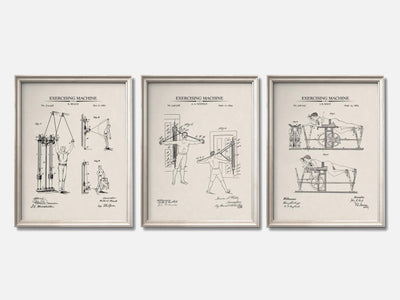 Vintage Workout Patent Print Set of 3 mockup - A_t10055-V1-PC_F+O-SS_3-PS_11x14-C_ivo variant