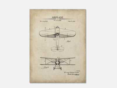 Vintage Airplane Patent Print mockup - A_t10118.2-V1-PC_AP-SS_1-PS_5x7-C_par variant