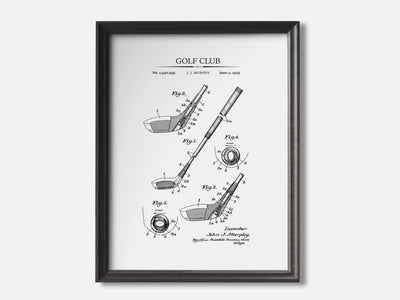 Golf Club Patent Print mockup - A_t10028.3-V1-PC_F+B-SS_1-PS_5x7-C_whi variant