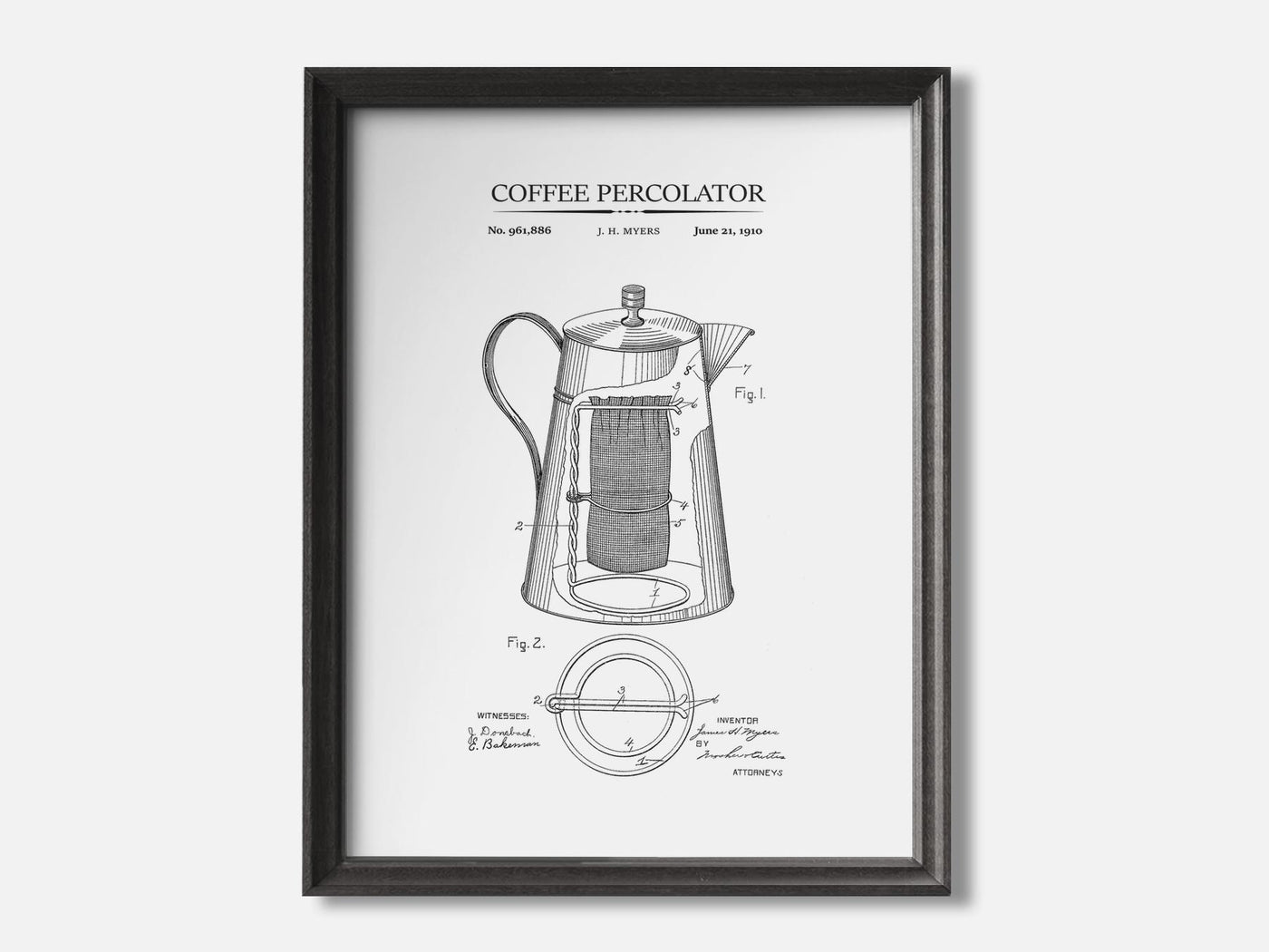 Coffee Percolator Patent Print mockup - A_t10002.1-V1-PC_F+B-SS_1-PS_5x7-C_whi variant