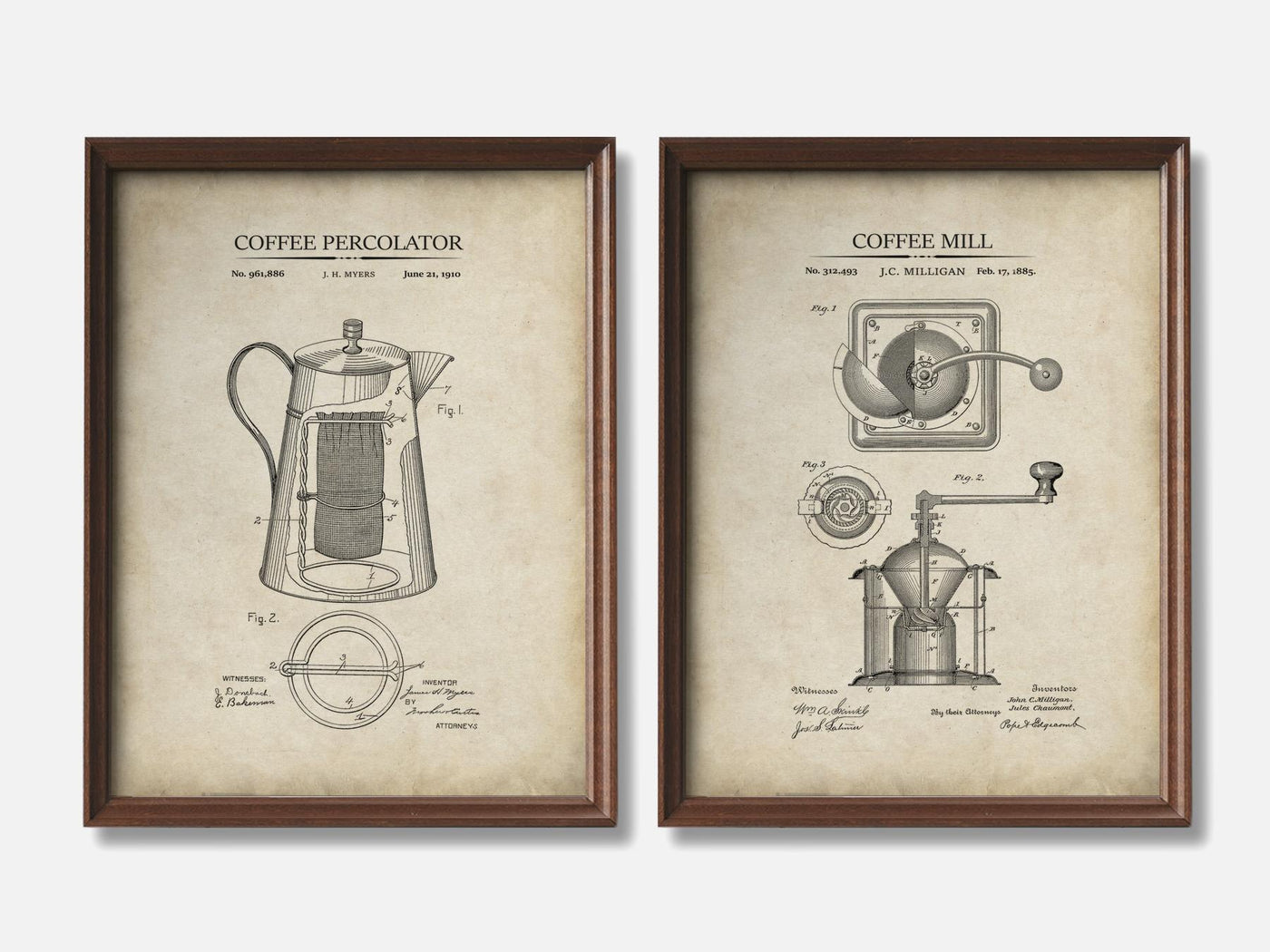 Coffee Patent Prints - Set of 2 mockup - A_t10002-V1-PC_F+WA-SS_2-PS_11x14-C_par variant