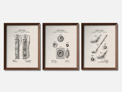 Golf Patent Print Set of 3 mockup - A_t10028-V1-PC_F+WA-SS_3-PS_11x14-C_ivo variant