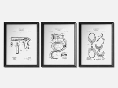 Police Patent Print Set of 3 mockup - A_t10039-V1-PC_F+B-SS_3-PS_11x14-C_whi variant