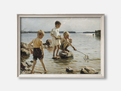 Boys Playing On The Shore (Children Playing On The Shore) (1884) Art Print mockup - A_p366-V1-PC_F+O-SS_1-PS_5x7-C_def variant