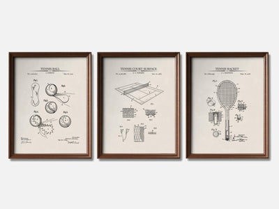 Tennis Patent Print Set of 3 mockup - A_t10049-V1-PC_F+WA-SS_3-PS_11x14-C_ivo variant