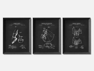 Horse Riding Patent Print Set of 3 mockup - A_t10074-V1-PC_F+B-SS_3-PS_11x14-C_cha variant