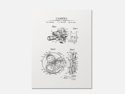 Vintage Camera Patent Print mockup - A_to4-V1-PC_AP-SS_1-PS_5x7-C_whi