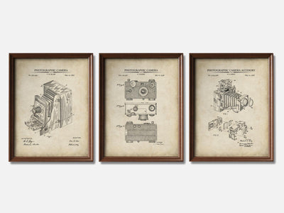 Photography Patent Print Set of 3 mockup - A_t10016-V1-PC_F+WA-SS_3-PS_11x14-C_par