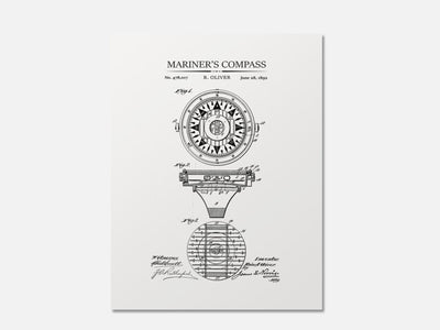 Mariner's Compass Patent Print mockup - A_to5-V1-PC_AP-SS_1-PS_5x7-C_whi