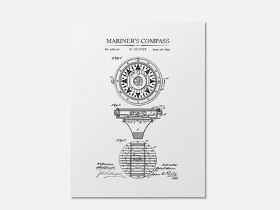 Mariner's Compass Patent Print mockup - A_to5-V1-PC_AP-SS_1-PS_5x7-C_whi variant