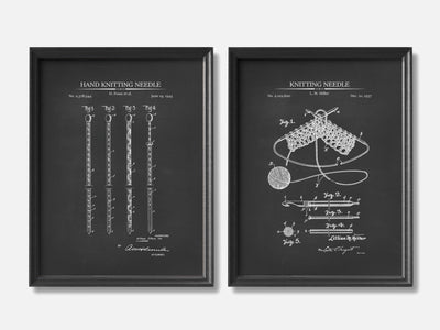 Knitting Patent Print Set of 2 mockup - A_t10083-V1-PC_F+B-SS_2-PS_11x14-C_cha variant