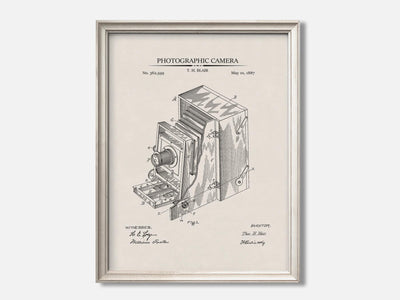 Antique Camera Patent Print mockup - A_t10016.1-V1-PC_F+O-SS_1-PS_5x7-C_ivo variant