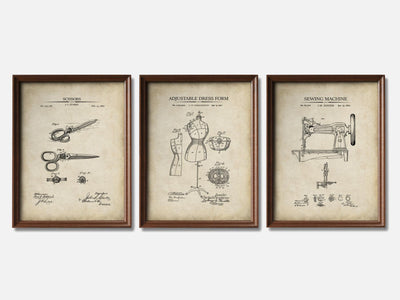 Sewing Patent Print Set of 3 mockup - A_t10043-V1-PC_F+WA-SS_3-PS_11x14-C_par variant