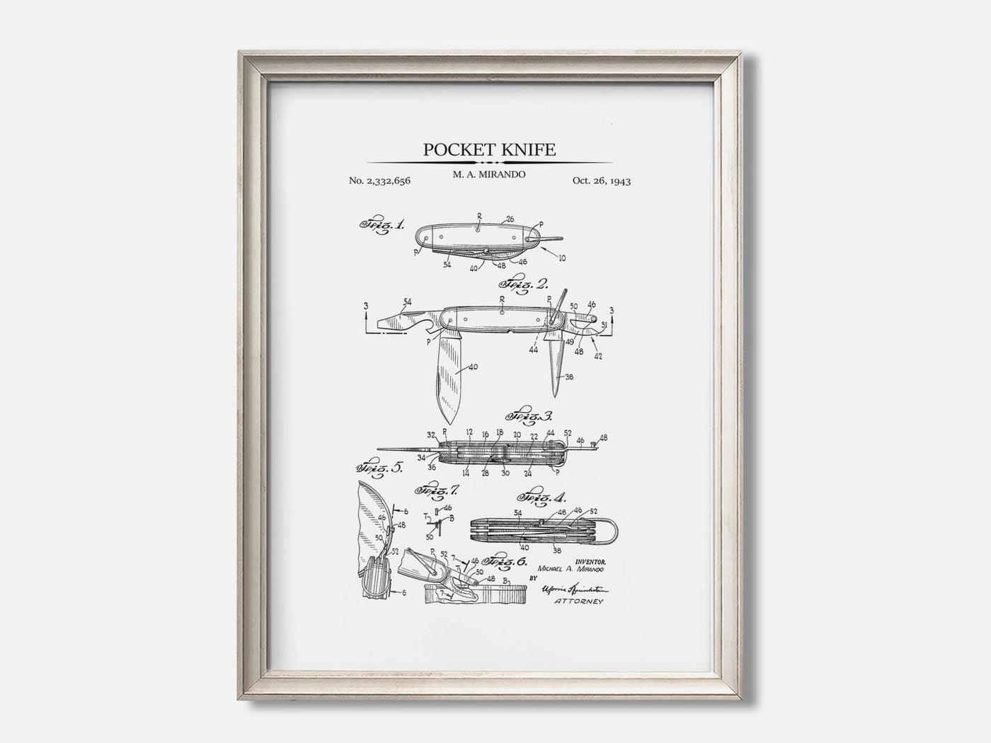 Pocket Knife Patent Print mockup - A_t10017.3-V1-PC_F+O-SS_1-PS_5x7-C_whi variant