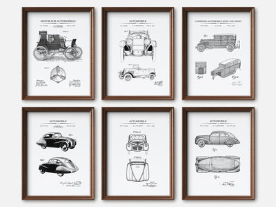Vintage Car Patent Print Set of 6 mockup - A_t10018-V1-PC_F+WA-SS_6-PS_5x7-C_whi variant