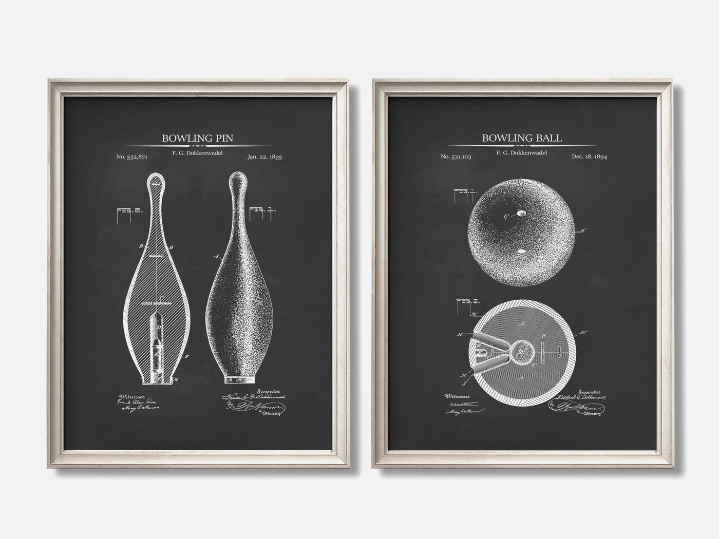 Bowling Patent Print Set of 2 mockup - A_t10124-V1-PC_F+O-SS_2-PS_11x14-C_cha variant