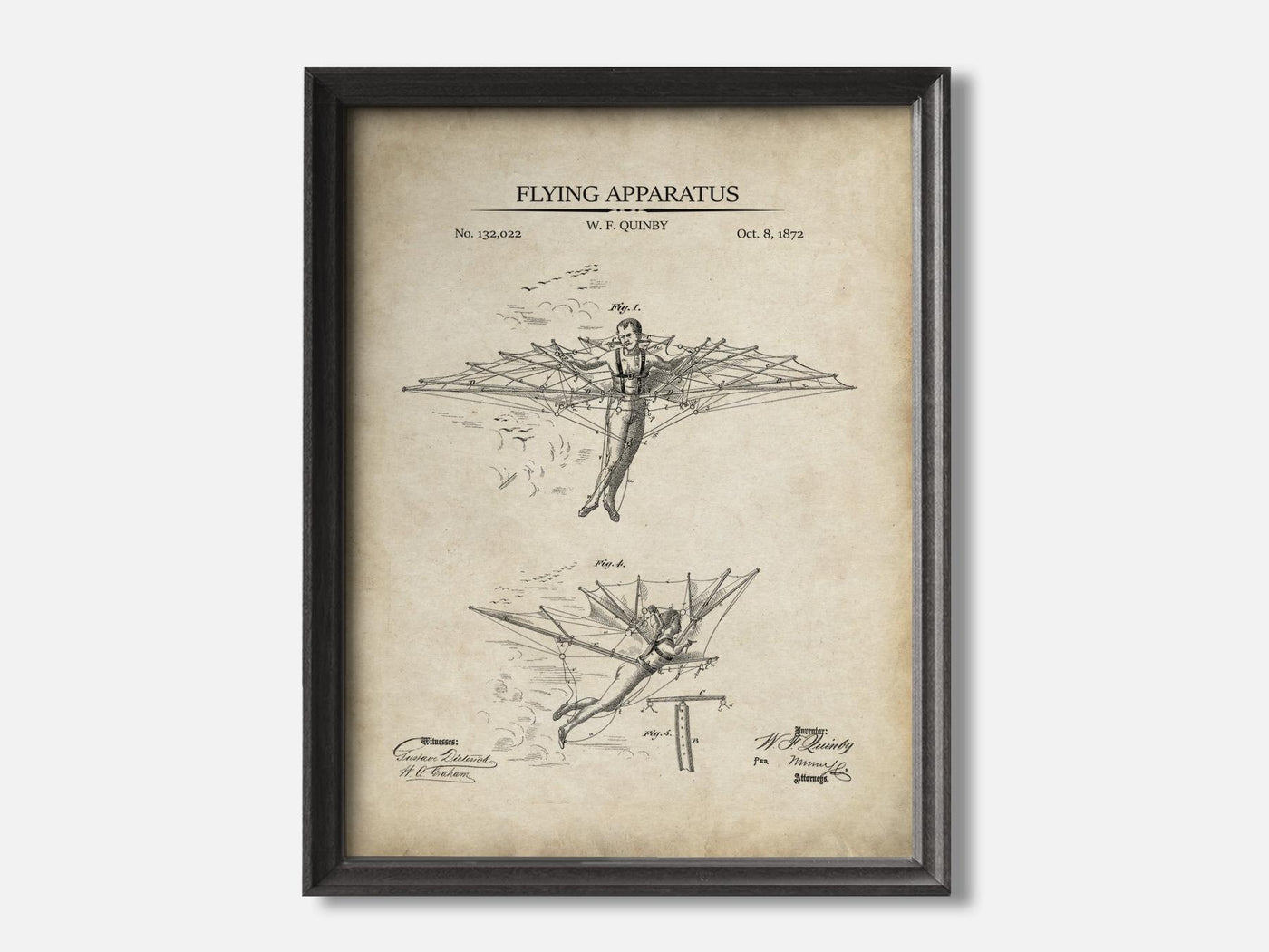 Flying Apparatus 1 Black - Parchment mockup