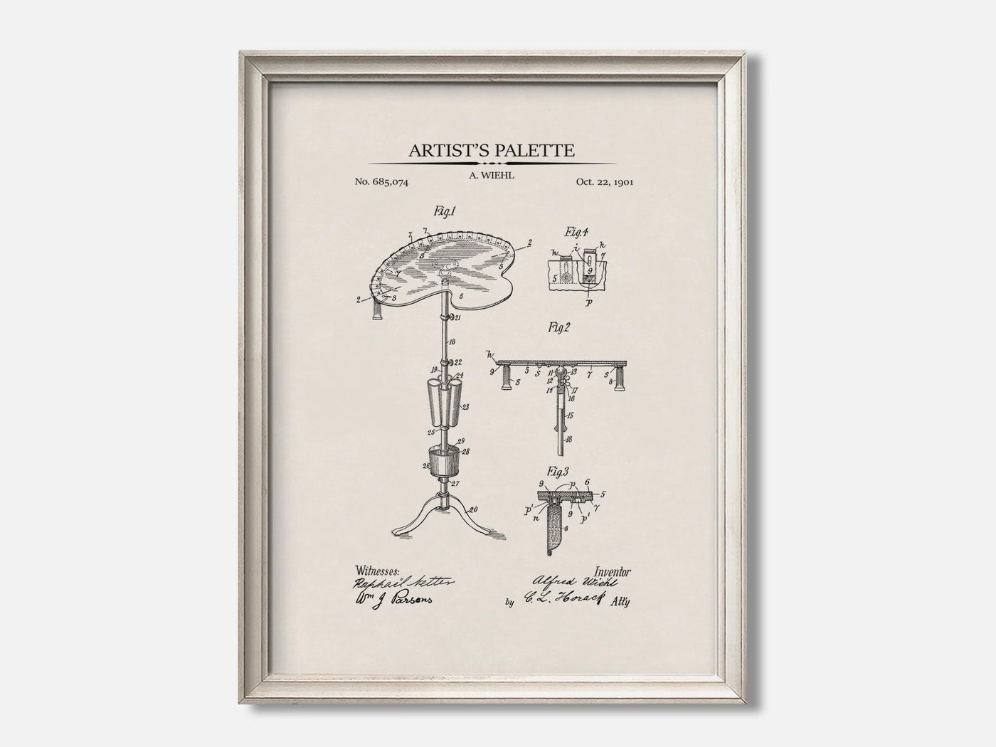 Artist's Palette 1 Oat - Ivory mockup