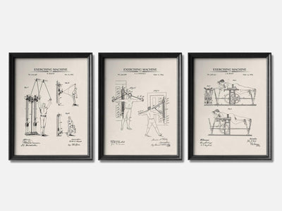 Vintage Workout Patent Print Set of 3 mockup - A_t10055-V1-PC_F+B-SS_3-PS_11x14-C_ivo variant