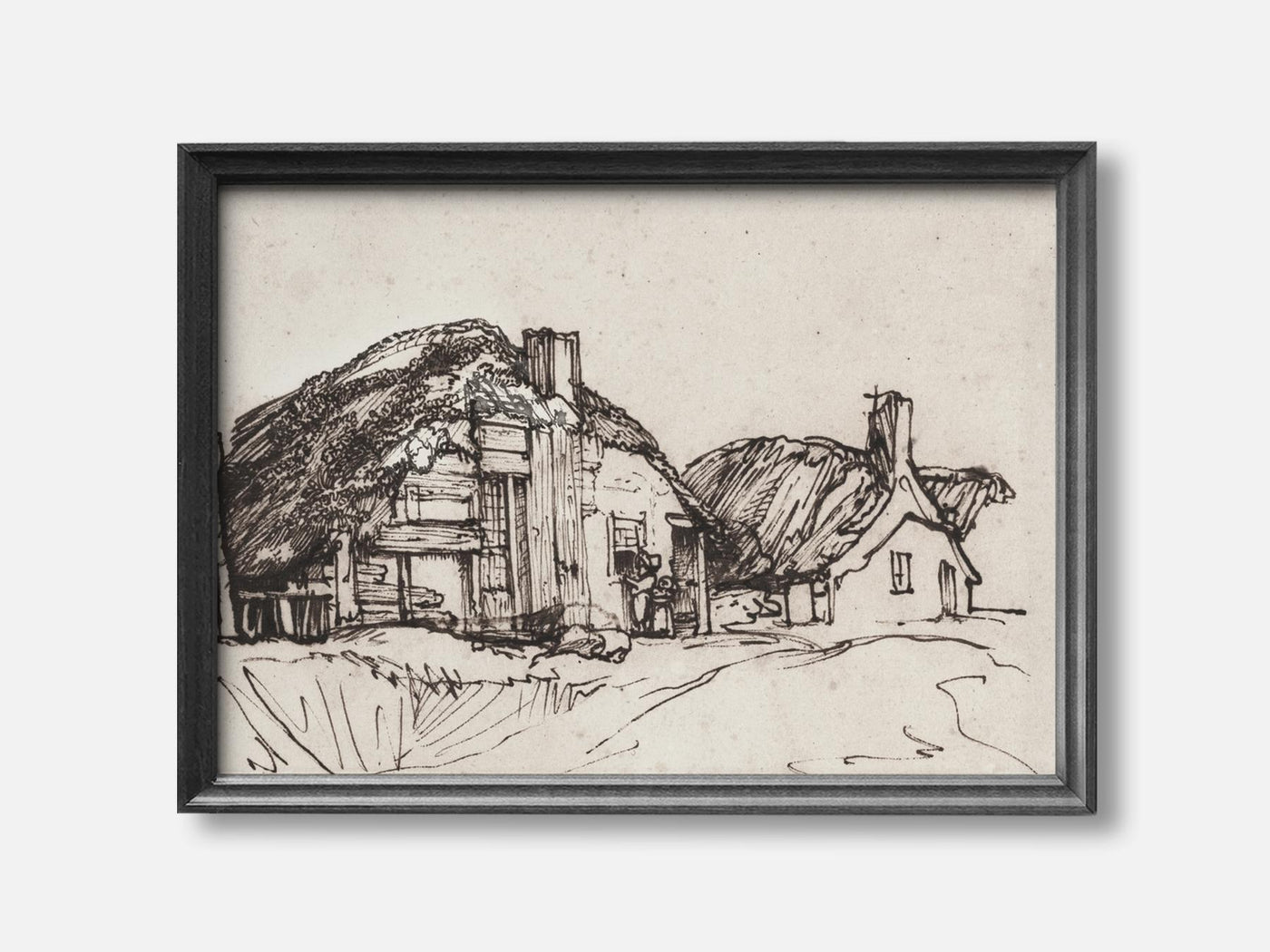 Two Thatched Cottages with Figures at a Window (1640) Art Print mockup - A_d61-V1-PC_F+B-SS_1-PS_5x7-C_def variant