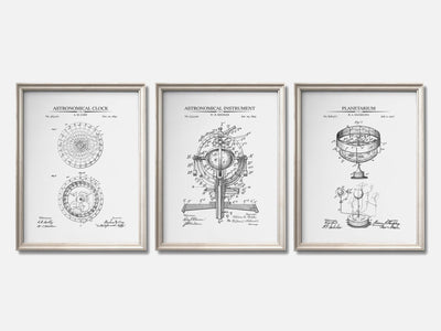 Astronomy Patent Print Set of 3 mockup - A_t10010-V1-PC_F+O-SS_3-PS_11x14-C_whi variant