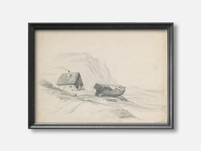 House and Boat at the Shore (c. 1835-1840) Art Print mockup - A_d27-V1-PC_F+B-SS_1-PS_5x7-C_def variant