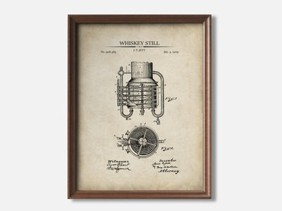 Whiskey Still 1 Walnut - Parchment mockup