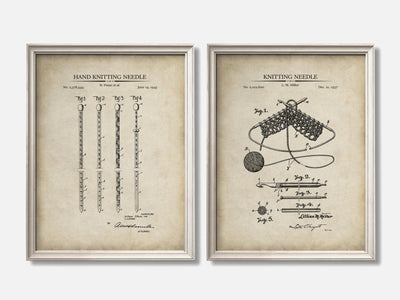 Knitting Patent Print Set of 2 mockup - A_t10083-V1-PC_F+O-SS_2-PS_11x14-C_par variant