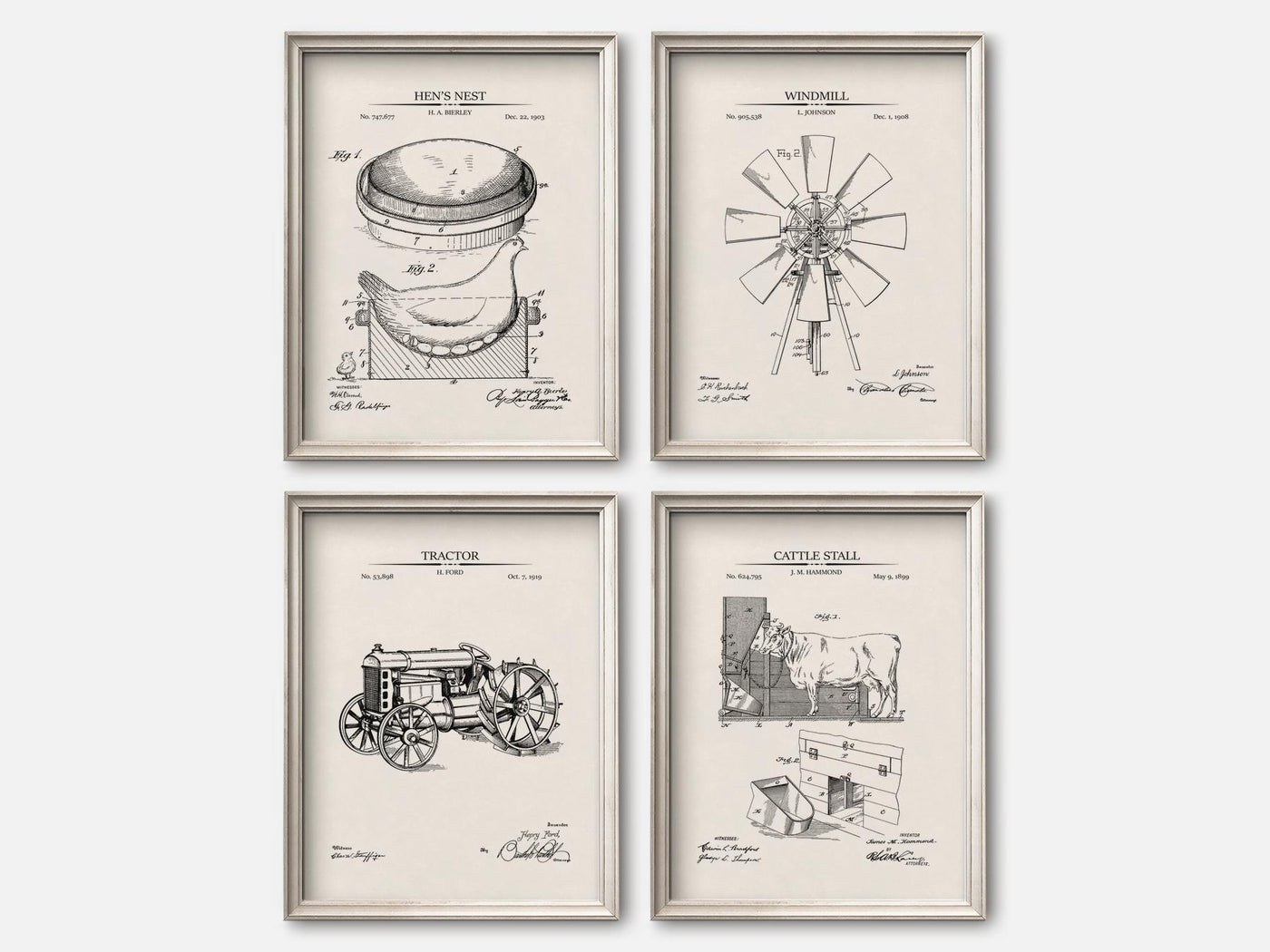 Farm Patent Print Set of 4 mockup - A_t10025-V1-PC_F+O-SS_4-PS_5x7-C_ivo variant