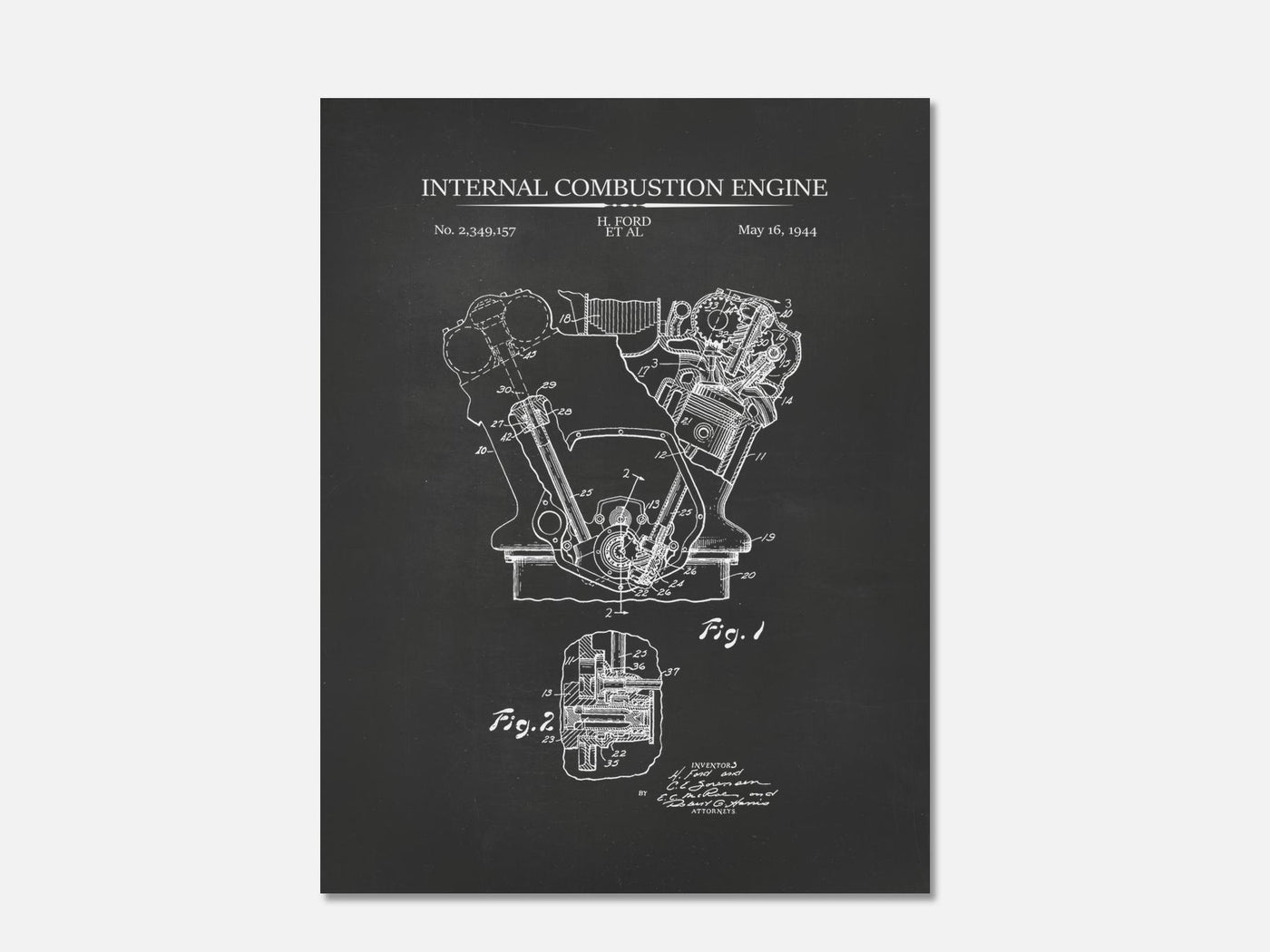 Internal Combustion Engine Patent Print mockup - A_t10072.2-V1-PC_AP-SS_1-PS_5x7-C_cha variant