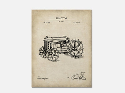 Tractor Patent Print mockup - A_t10025.3-V1-PC_AP-SS_1-PS_5x7-C_par