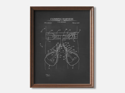 Climbing Harness 1 Walnut - Chalkboard mockup