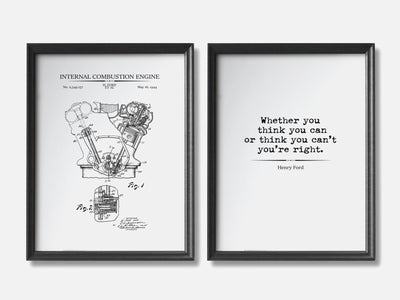 Ford Patent & Quote Prints - Set of 2 mockup - A_t10154-V1-PC_F+B-SS_2-PS_11x14-C_whi variant
