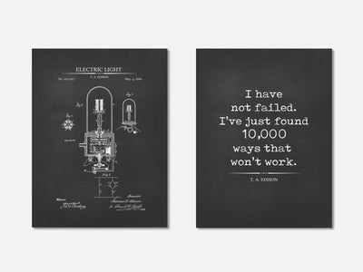 Thomas Edison Patent & Quote Prints - Set of 2 mockup - A_t10161-V1-PC_AP-SS_2-PS_11x14-C_cha variant