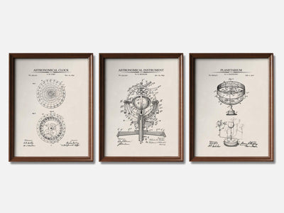 Astronomy Patent Print Set of 3 mockup - A_t10010-V1-PC_F+WA-SS_3-PS_11x14-C_ivo variant