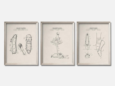 Ballet Patent Print Set of 3 mockup - A_t10065-V1-PC_F+O-SS_3-PS_11x14-C_ivo variant