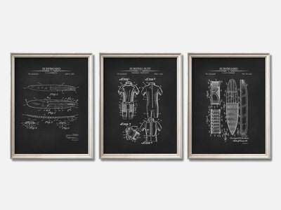 Surfing Patent Print Set of 3 mockup - A_t10068-V1-PC_F+O-SS_3-PS_11x14-C_cha variant