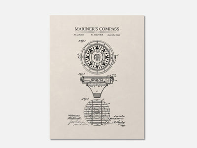 Mariner's Compass Patent Print mockup - A_to5-V1-PC_AP-SS_1-PS_5x7-C_ivo variant