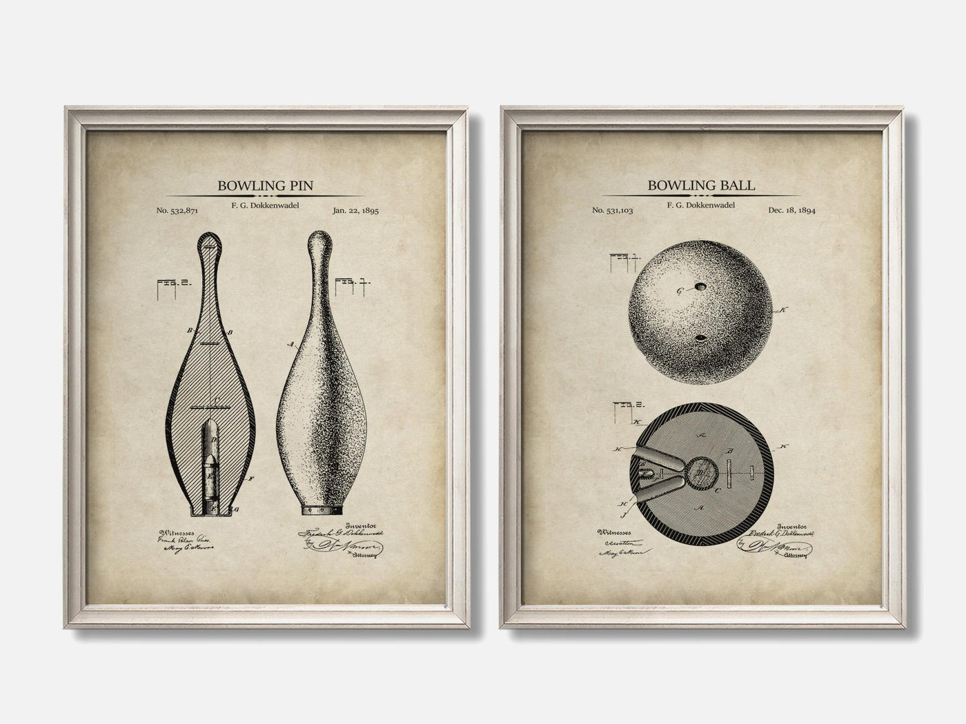 Bowling Patent Print Set of 2 mockup - A_t10124-V1-PC_F+O-SS_2-PS_11x14-C_par variant